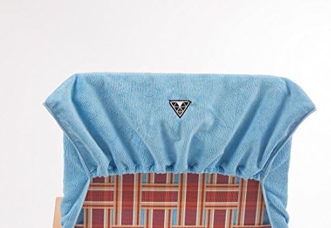 Beach & Patio Lounge Chair Seat Towel Cover (Light Blue)