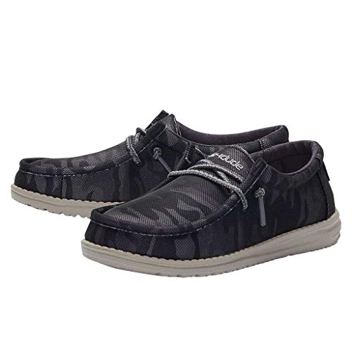 Image of HEYDUDE Boy's Wally Youth Multiple Colors | Boy's Shoes | Boy's Lace Up Loafers | Comfortable & Light-Weight
