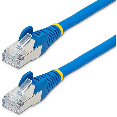 StarTech 9ft Cat6a Snagless Ethernet Cable, S/FTP, 100W PoE, LSZH, Blue