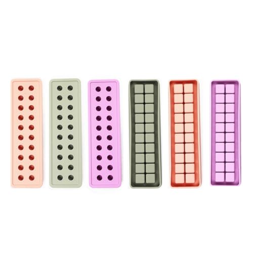 Cubitera de Silicona para 20 Hielos Redondos Beige miniatura 7