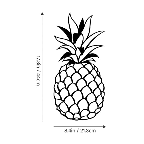 Hanabass Metal Pineapple Wall Decor Tropical Pineapple Wall Art Hanging Sculpture For Indoor Outdoor Kitchen Bathroom Bedroom Living Room #TOP5