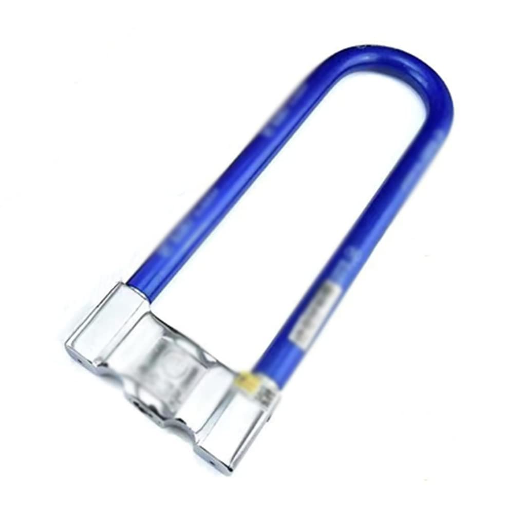 Lucchetto a U, Lucchetto a D ad Alta Sicurezza per Bici, Bici, motociclette, lucchetti a U per Biciclette (Blu)