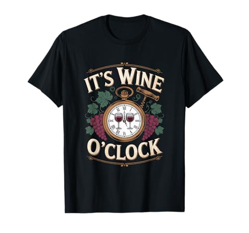 It's Wine O'clock Sommelier T-Shirt