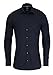 Produktbild OLYMP No 6 Six Super Slim Hemd Stretch Langarm Uni schwarz, Gr. 43