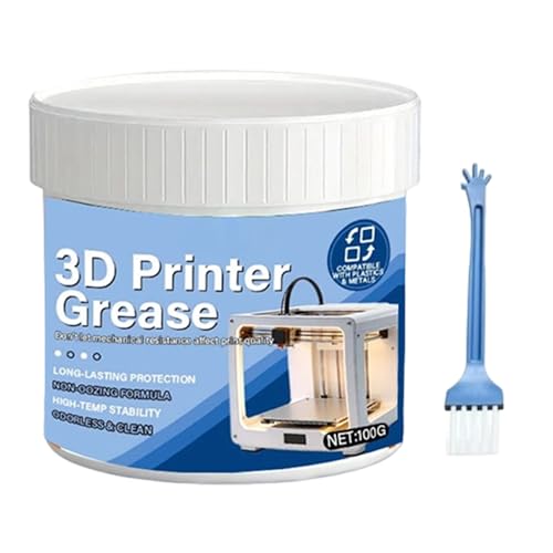 Lubrifiant Pour Imprimante 3D 100 G – Graisse Pour Moteur À Roulement À Engrenages Avec Brosse | Huile D'imprimante 3D Pour Moteurs, Rails De Guidage, Fournitures Ménagères, Entretien Des Piè