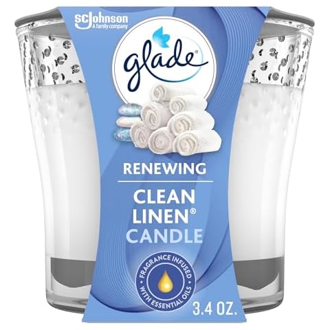 Glade Clean Linen Candle Jar Cover