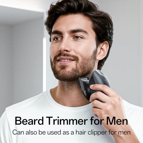 Image of Electric Razor for Men, Head & Body Hair Shaver for Men, Cordless Rechargeable Wet /Dry Bald Head & Groin Waterproof Razor with Rotary Blades,Clippers, Beard Trimmer,Nose Trimmer, Brush (Gray)
