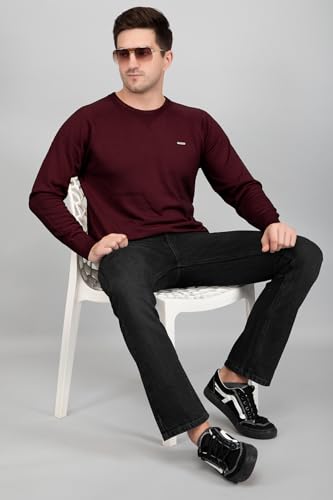 Image of GODFREY Round Neck Full Sleeve Woolen Sweater for Man Winter Wear - Regular Fit Pullover