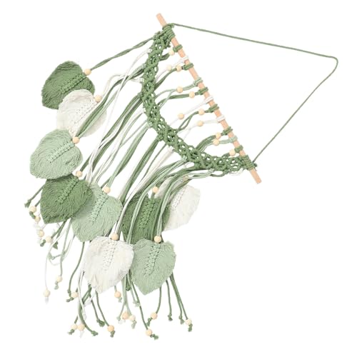 Macramé Feuille Tapisserie Murale Salon Esprit Bohème Chic