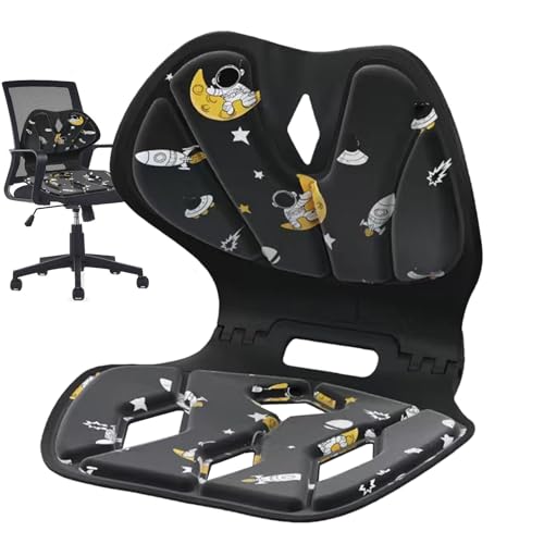 Asiento Corrector De Postura - Cojín Respaldo Ergonómico, Cojín Ajustable De La Cintura | Silla de Oficina Cojín De Soporte De Lomo Alineación Espinal Cojín Respaldo Para Horas Largas Sentadas