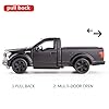 RMZ City 1:36 Scale Ford F150 Pickup Truck Casting Car Model, Zinc Alloy Toy Car for Kids, Pull Back Vehicles Toy Car for Toddlers Kids Boys Girls (Black) #2