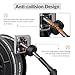 Giraffe Tools Pressure Washer Hose Reel 60ft, Power Washer Hose Reel, Pressure Washer Retractable Hose Reel, Heavy Duty, Wall/Floor Mounted, 4000 PSI, Dark Silver