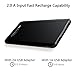 Attom Tech Triple USB Outputs Super Slim Power Bank Ultra Thin, 5000mAh Mini Portable Charger External Phone Battery Pack Small Dual USB Outlet, Emergency Phone Power Backup