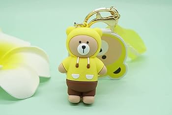 キーホルダー ストラップ  3連 デイジー&ティガー&ピグレット Amazon.co.jp: [AIXUAN] 可爱いカートゥーンキーホルダー3 D PVC