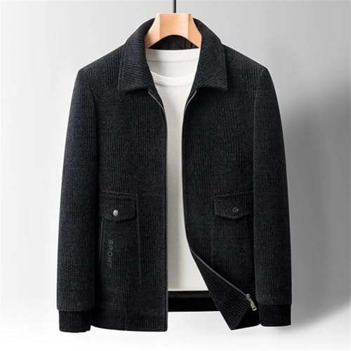 Disimlarl Men Thicken Keep Warm Business Jackets Solid Casual Zipper Coats Social Solid Pocket Jacket4