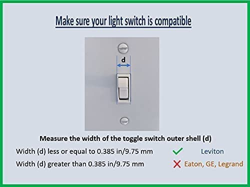Toggle Shield | Light Switch Guard (10,Clear) | No Tools Required | Child Proof Light Switch Lock | **Only Compatible With Leviton Light Switch | Lock Switch In On Or Off Position | Light Switch Cover