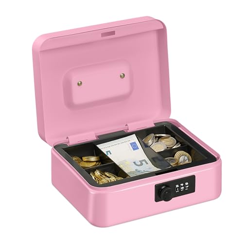Sicura: cassa con combinazione a 3 numeri da personalizzare - valigetta di colore rosa
