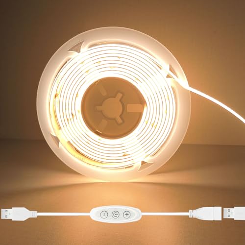Cinta Led 6ft Blanco Cálido con Dimmer USB para Interior miniatura 2