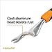 Fiskars Ergo Weeder Tool for Weeding, Heavy Duty Gardening Hand Tool with Ergonomic Handle and Hanging Hole for Storage, Remove Weeds and Roots like Dandelions and Thistles
