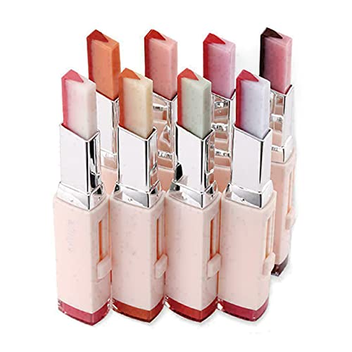 8 Colors Korean Bite Lipstick,Two Tone Candy Moisturzing Waterproof Lipstick Gradient Bitting Lipstick V Styling Lipstick Blam, Long Lasting and Waterproof Lip Blam for Women (05#Apple)