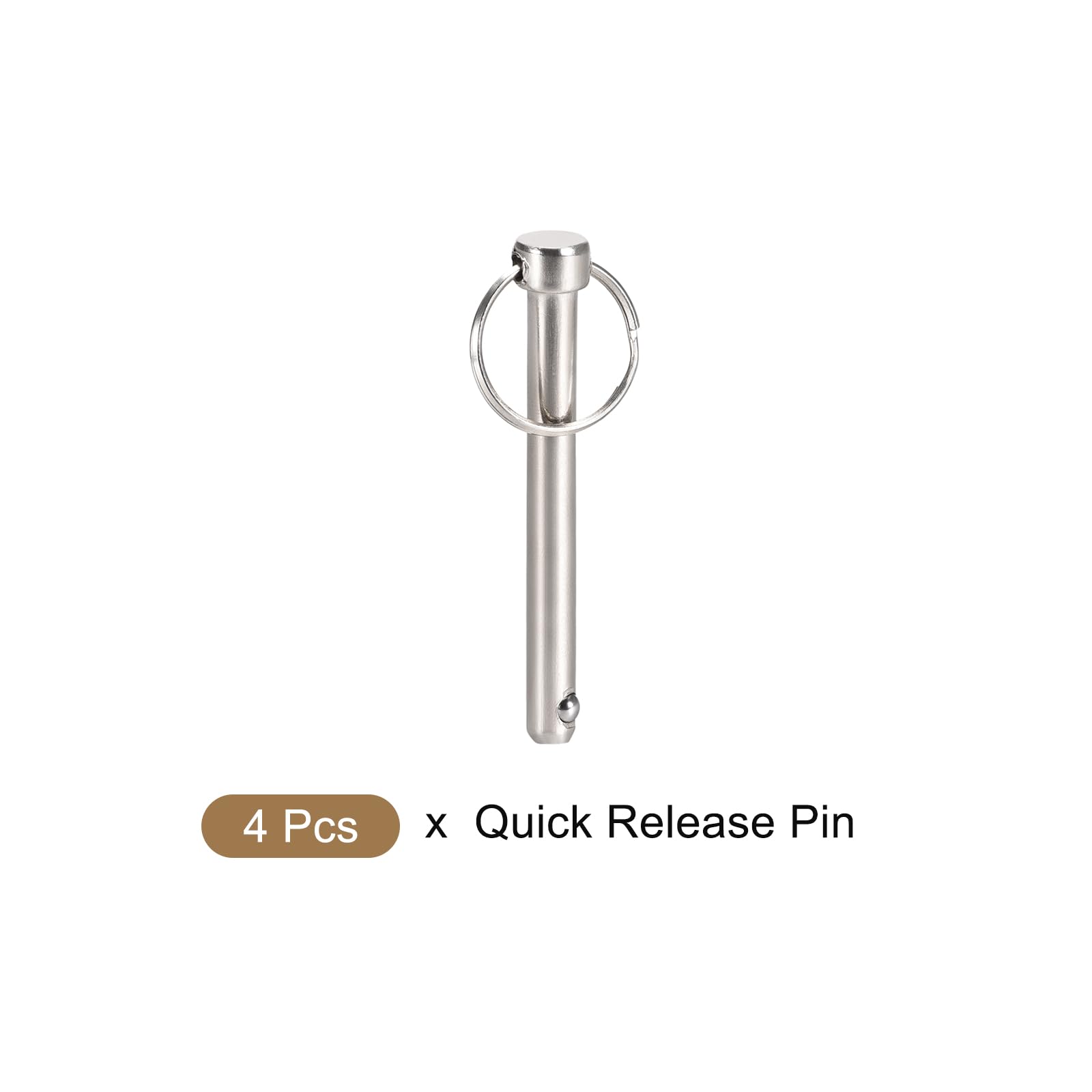 METALLIXITY 4Stk Schnell Freigabe Pins 8mmx72mm Ziehen Pin für Schiffbau | Kohlenstoff Stahl, Schiffsausrüstungen, Boot Oben
