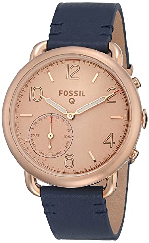 Fossil Hybrid Smartwatch - Q Tailor Dark Navy Leather