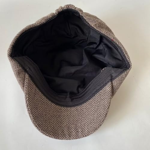 Vintage-Newsboy-Beret for Kids Cabbie-Hat Flat Tweed Pageboy Cap for Toddler-Girls-Boys Outdoor 4-9Y4