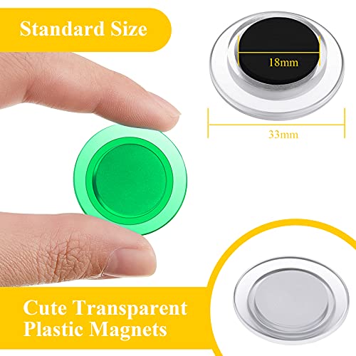 45 Pieces Whiteboard Magnets Round Refrigerator Magnets Dry Board Mini Fridge Magnet Teacher Supplies For Home Schools Offices (5 Colors,3 Cm) #TOP1