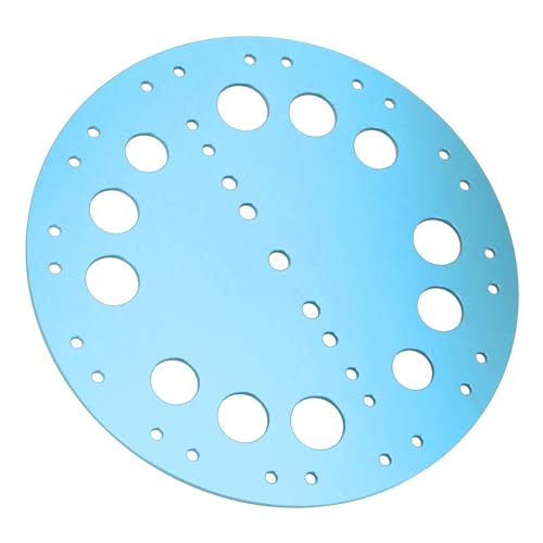 VGEBY Freediving Bottom Plate, Aluminum Alloy Dive Equipment, Wear Resistant, Improved Stability, Easy to Install, Sea Water (Blue)