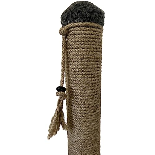 Cat scratching post | 32cm Cat Activity Centre Grey Colour Cat Scratch Poles | Pet Playing Sisal Post - Image 5