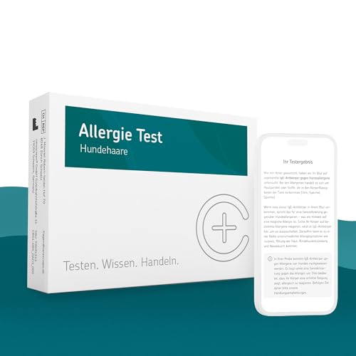 Hundeallergie Test von CERASCREEN - Bestimmung einer Allergie gegen Hundehaare | Professionelle Laboranalyse | Detaillierter Ergebnisbericht mit Handlungsempfehlungen & Gesundheitsinformationen