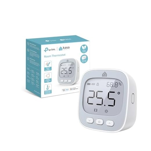 TP-Link Kasa KE110 Temperatur- & Luftfeuchtigkeitssensor, steuert einzelne oder mehrere Kasa Heizkörperthermostate, Muss mit dem Hub aus dem Kasa KE100 Kit verwendet Werden