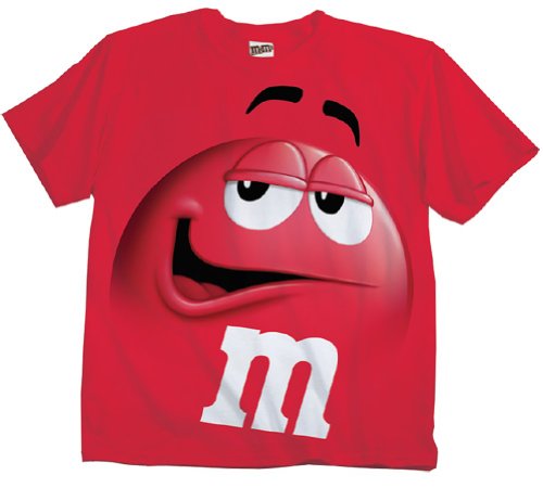 Camiseta con cara de personajes de caramelos M&M M&M 's