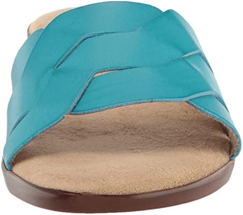 Tuscany by Easy Street Women's Nicia Slide Sandal, Turquoise, 6 Wide | Image 1