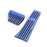 BOYUER 2PCS Anti-Slip No Drilling Aluminum Brake Gas Pedal Pad Cover For BMW 1 2 3 4 5 6 7Series X3...