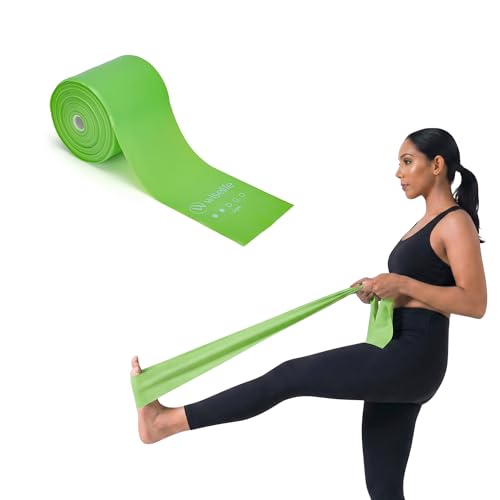 Image of Wiselife Thera Band Roll 22mtr | Resistance Exercise Band for Strength Training, Stretching, Yoga, Pilates, Rehab, Physiotherapy & Home Workout | Latex Elastic Band