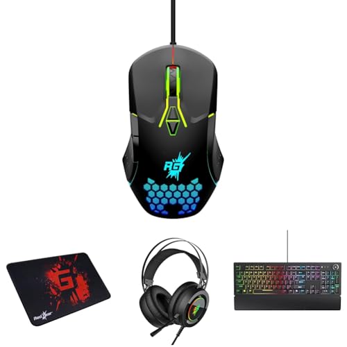 Image of Redgear A-15 Wired Gaming Mouse with Upto 6400 DPI, RGB & Driver Customization for PC(Black)
