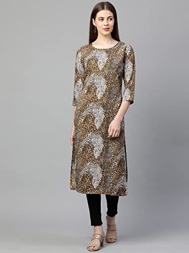 Image of ANNI Designer Women's Crepe Straight Fit Kurta