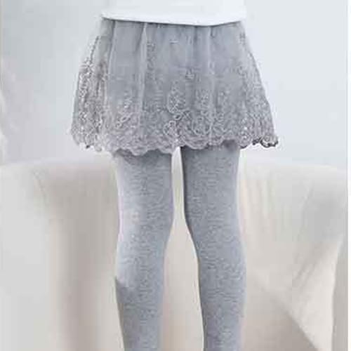 Kids Tulle Lace Leggings with Skirt 𝐓winkle Star 𝐑uffle School 𝐔niform Skirt Girls Soft Warm Stretchy Pants2