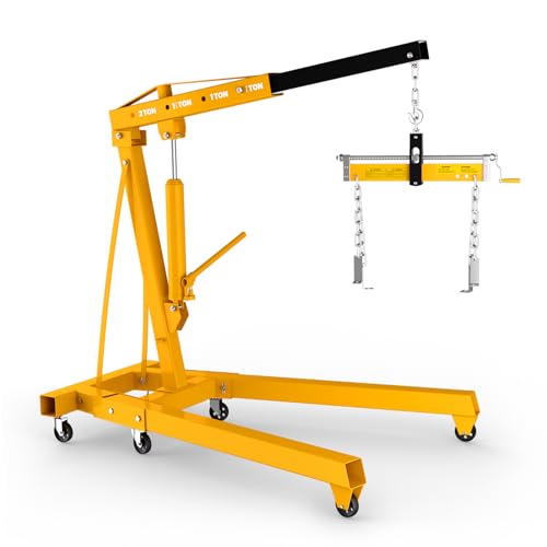 Palan hydraulique pliable 3 tonnes pour soulever un moteur sans effort