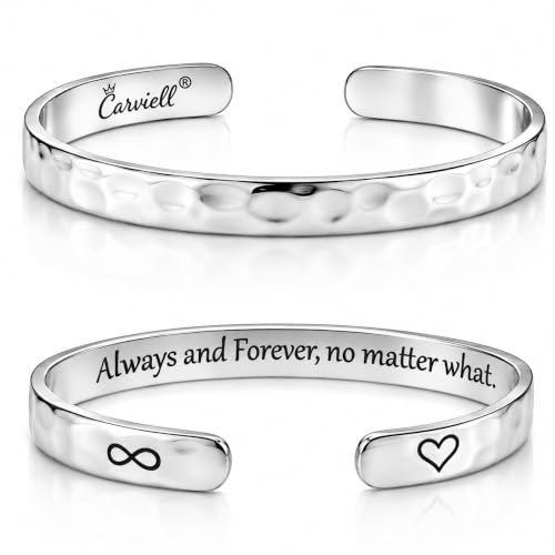 Engraved Stainless Steel Cuff Bracelet