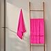 GLAMBURG Premium Cotton 4 Pack Bath Towel Set - 100% Pure Cotton - 4 Bath Towels 27x54 - Ideal for Everyday use - Ultra Soft & Highly Absorbent - Hot Pink