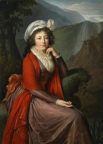 Imprimé sur toile portrait comtesse Maria Theresia Bucquoi de Louise Élisabeth Vigée-le Brun