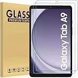 Displayschutzfolie aus gehärtetem Glas für Samsung Galaxy Tab A9, 2023, hohe Klarheit, Härtegrad 9H, für SM-X110/SM-X115, 2 Stück