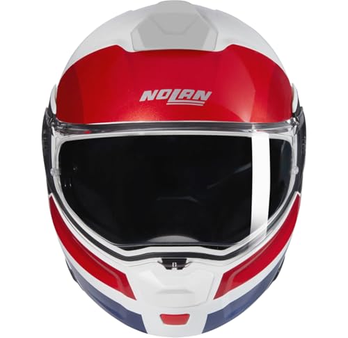 Casque Nolan N90-3 modulable XL gris noir jaune moto route urbain