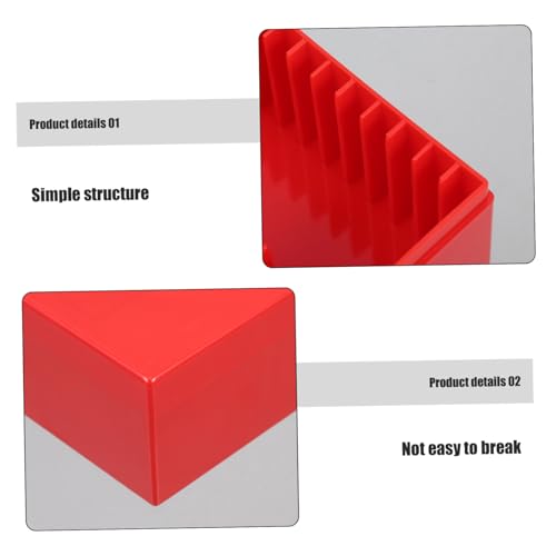 Caja plástica portátil para almacenar monedas color rojo miniatura 7