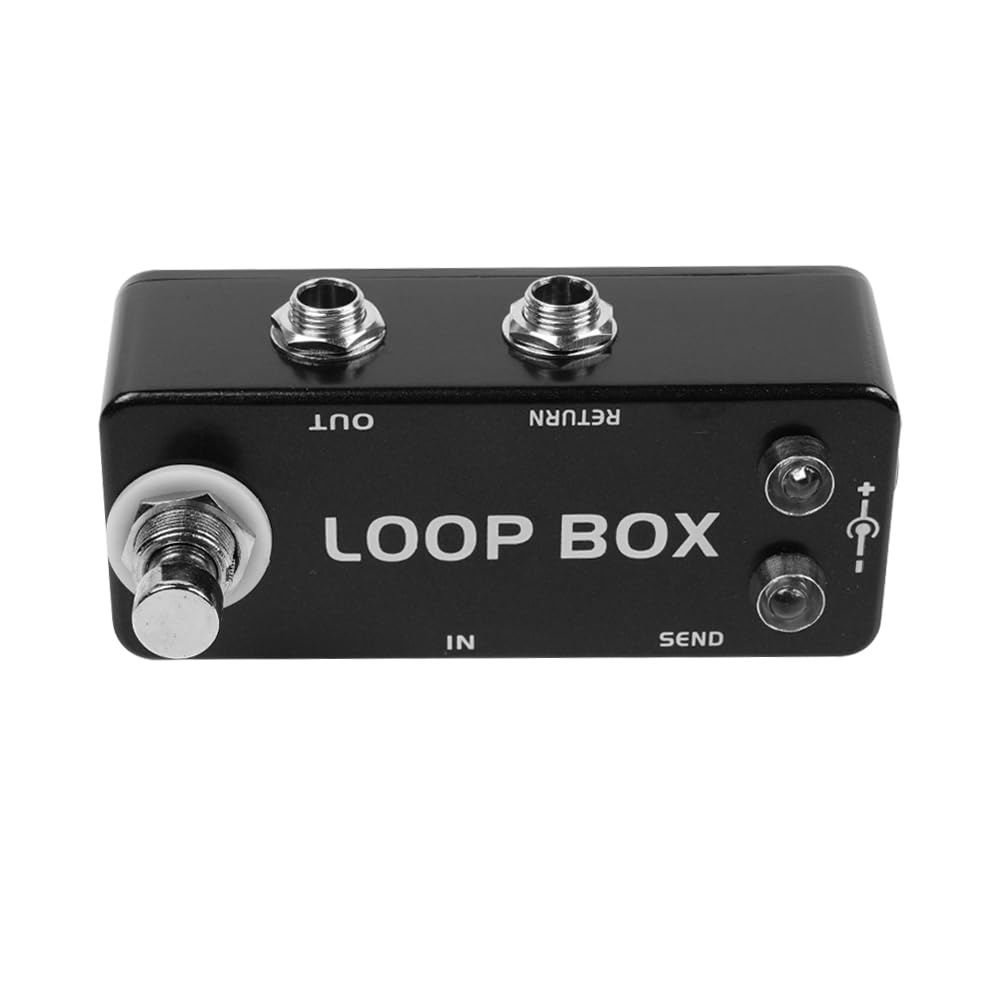 Mini Robusto commutatore di Loop in Metallo True Bypass per Strumenti Musicali, selettore di Loop di Effetti durevoli, Routing del Segnale Regolabile per chitarristi e Musicisti