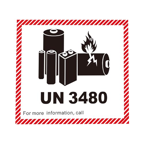 100pcs Lithium Ion Battery Transport Caution Warning Labels 4.7