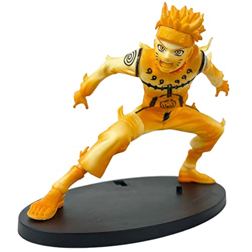 Naruto -Uzumaki Action Figure -Lot de 1 Figurines Naruto en PVC, Modèle Personnages Poupée Dessin Animé, Naruto Statue Anime Collection Figurine Poupée Jouets Cadeaux pour Les Fans d' Cover