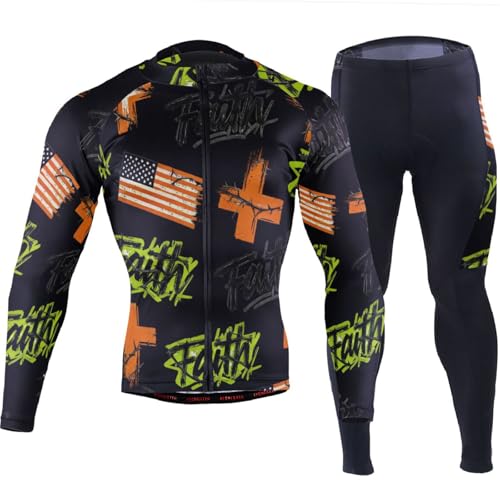 siphylline Pantalones cortos de ciclismo con bolsillos, cortavientos para hombre, acolchado 3D, Faith Neon Green Black Hip-, Large